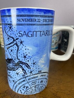 Fisher Home Products Vintage Sagittarius Zodiac Astrological Tall Mug Cup